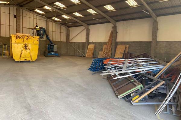 Strip-out works interior demolition service