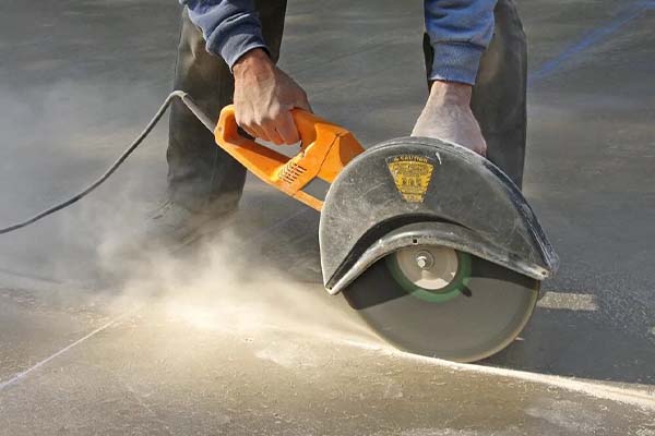Concrete cutting service by SK Enterprises
